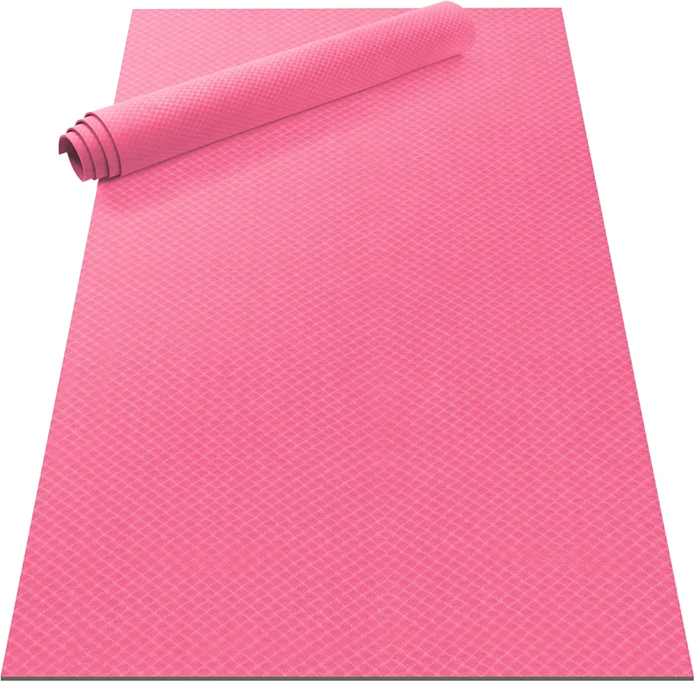 Odoland Large Yoga Mat for Pilates Stretching Home Gym Workout, Extra Thick Non Slip Exercise Mat, Extra Wide Fitness Mat for Men and Women, Mutil-size x 1/4'' Thick