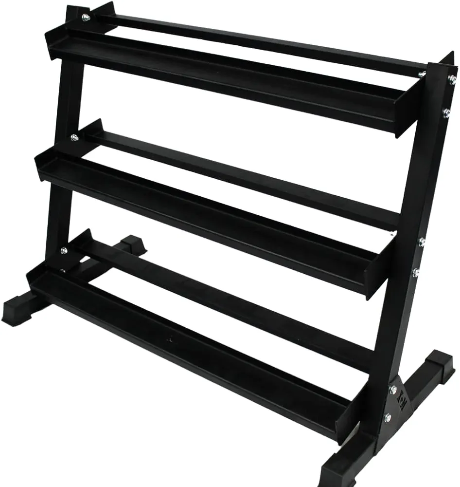 3-Tier Dumbbell Storage Rack (Holds 5-50lb)