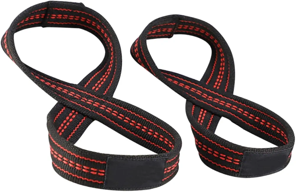 Kisangel 3 Pairs Tension Band Cross Training Straps Weight Lifting Straps Figure 8 Wrist Sweatband Suspenders for Men Weightlifting Wrist Supply Spandex Sports Shoulder Strap Fitness