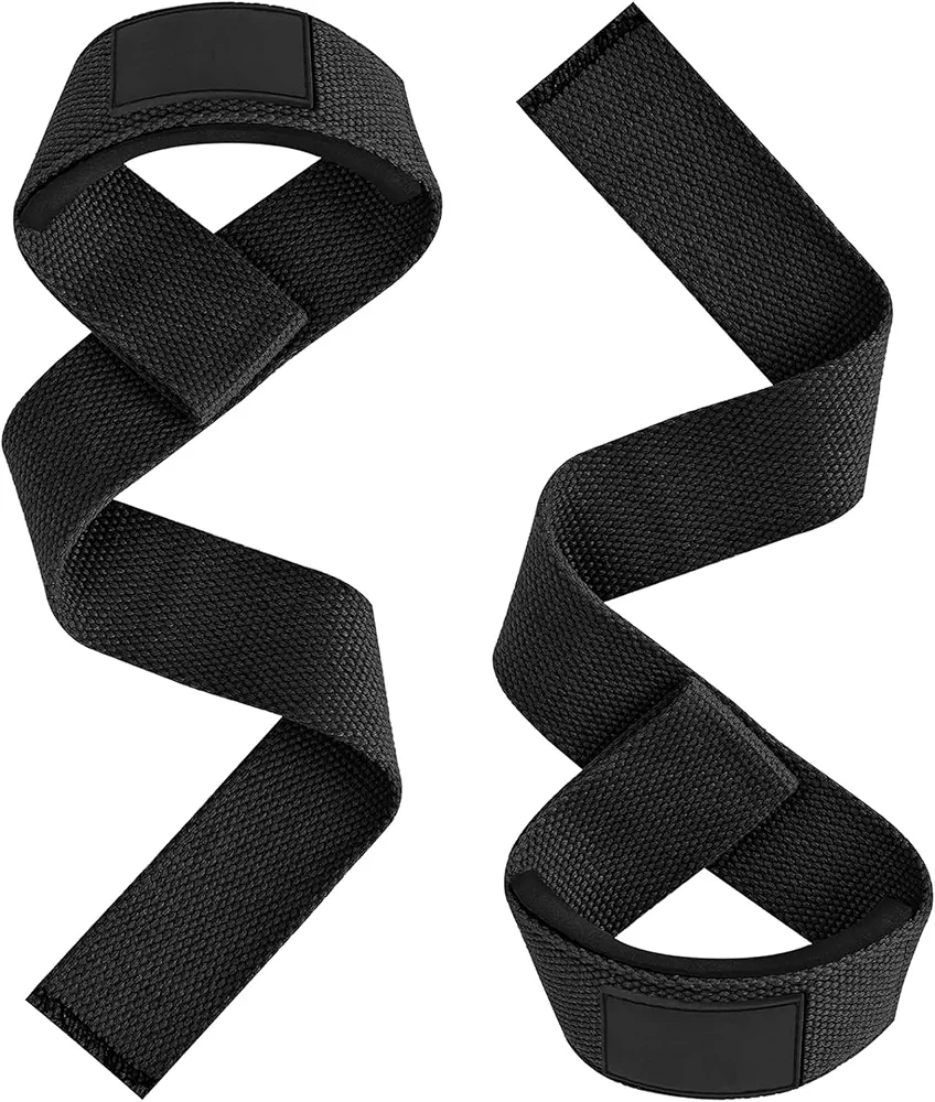 Gym Lifting Straps, Wrist Straps for Weightlifting, Workout, Powerlifting and Strength Training, Cushioned Wrist Padded Cotton Lifting Straps, Extra Wrist Support for Men and Women