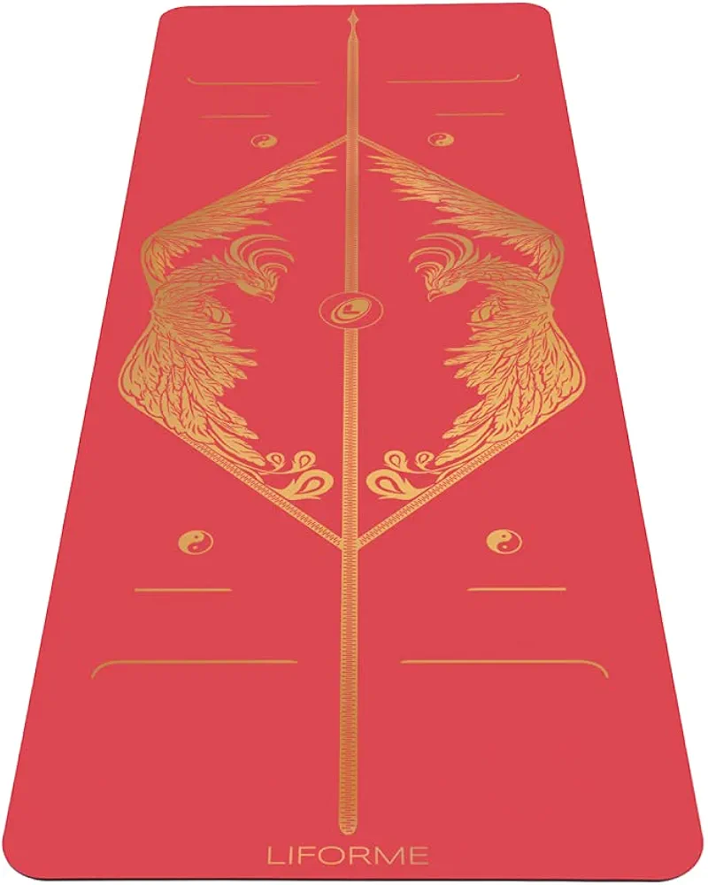 Liforme Zodiac New Year Collection - Free Yoga Bag Included - Patented Alignment System, Warrior-like Grip, Non-Slip, Eco-friendly, Sweat-resistant, Long, Wide and Thick for Comfort