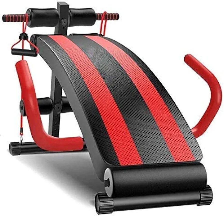 Weight Bench Adjustable, Foldable Multifunctional Press Exercise Gym Bench Flat Bench, Sit Up Incline Abs Benchs for Full Body Upright,Black