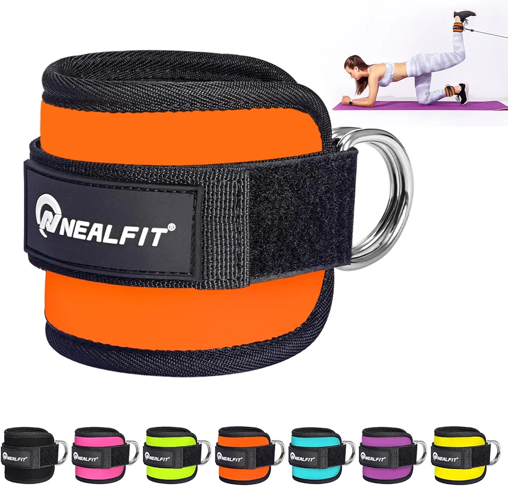 Ankle Strap for Cable Machine, Gym Ankle Cuff for Kickbacks, Leg Extensions, Glute Workouts, Booty Hip Abductors Exercise for Women and Men