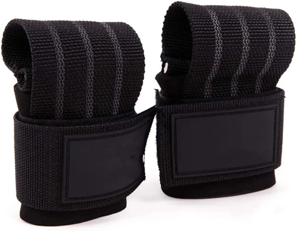 1Pair Power Lifting Straps Weight Lifting Gym Gloves Deadlift Wrist Straps Hand Palm Assist Gear for Pull Up Bar Barbell Dumbbell Train