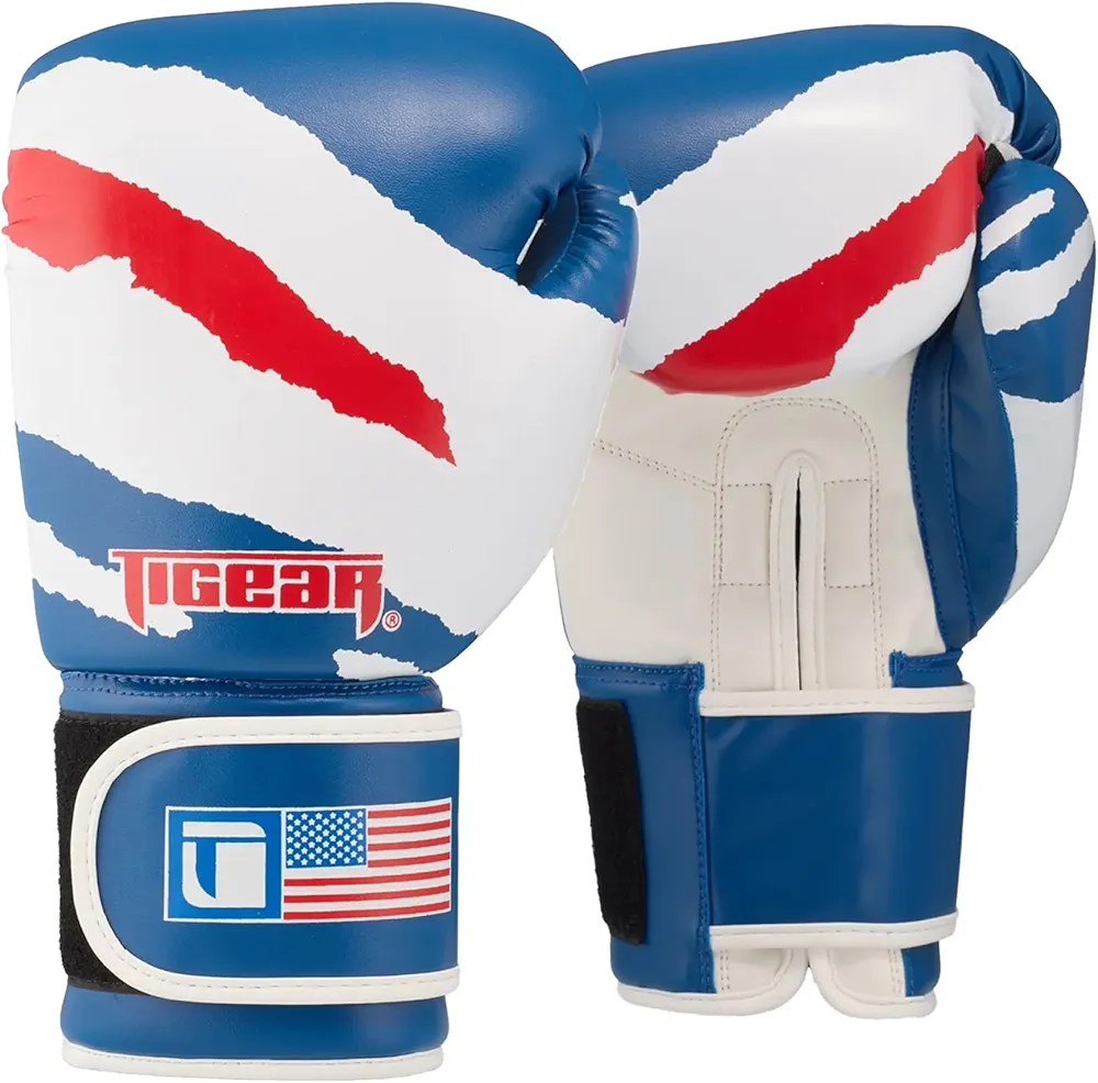 Patriotic Boxing Gloves - Red White and Blue Boxing Gloves - USA Boxing Gloves - Bag/Training/Sparring Boxing Gloves