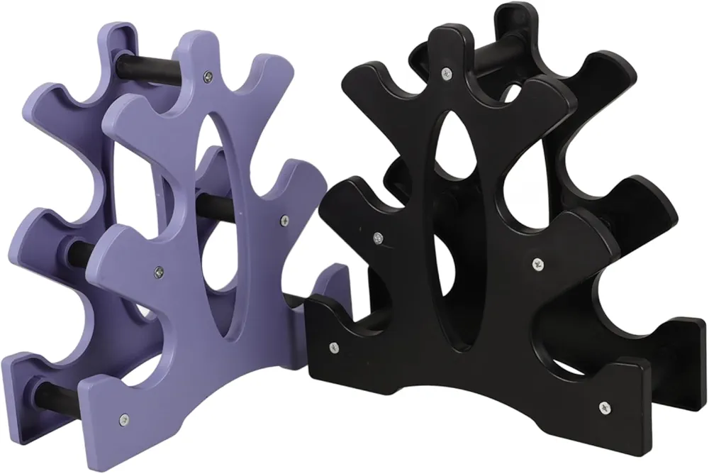 Milisten 2pcs Dumbbell Rack Dumbbell Display Rack Dumbbell Shelf Rack Dumbbell Holder Small Weight Rack Dumbbell Storage Floor Bracket for Gym Plastic Dumbbell Bracket Dumbbells Rack