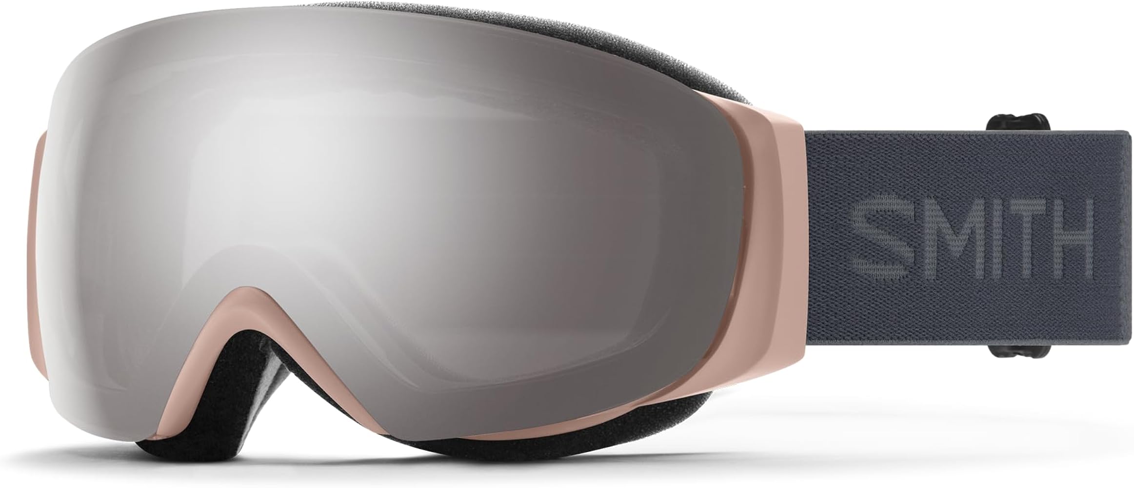 SMITH IO MAG S Goggles with ChromaPop Lens – Performance Snowsports Goggles with Easy Lens Change Technology for Skiing & Snowboarding – for Men & Women – Quartz + ChromaPop Sun Platinum Lens