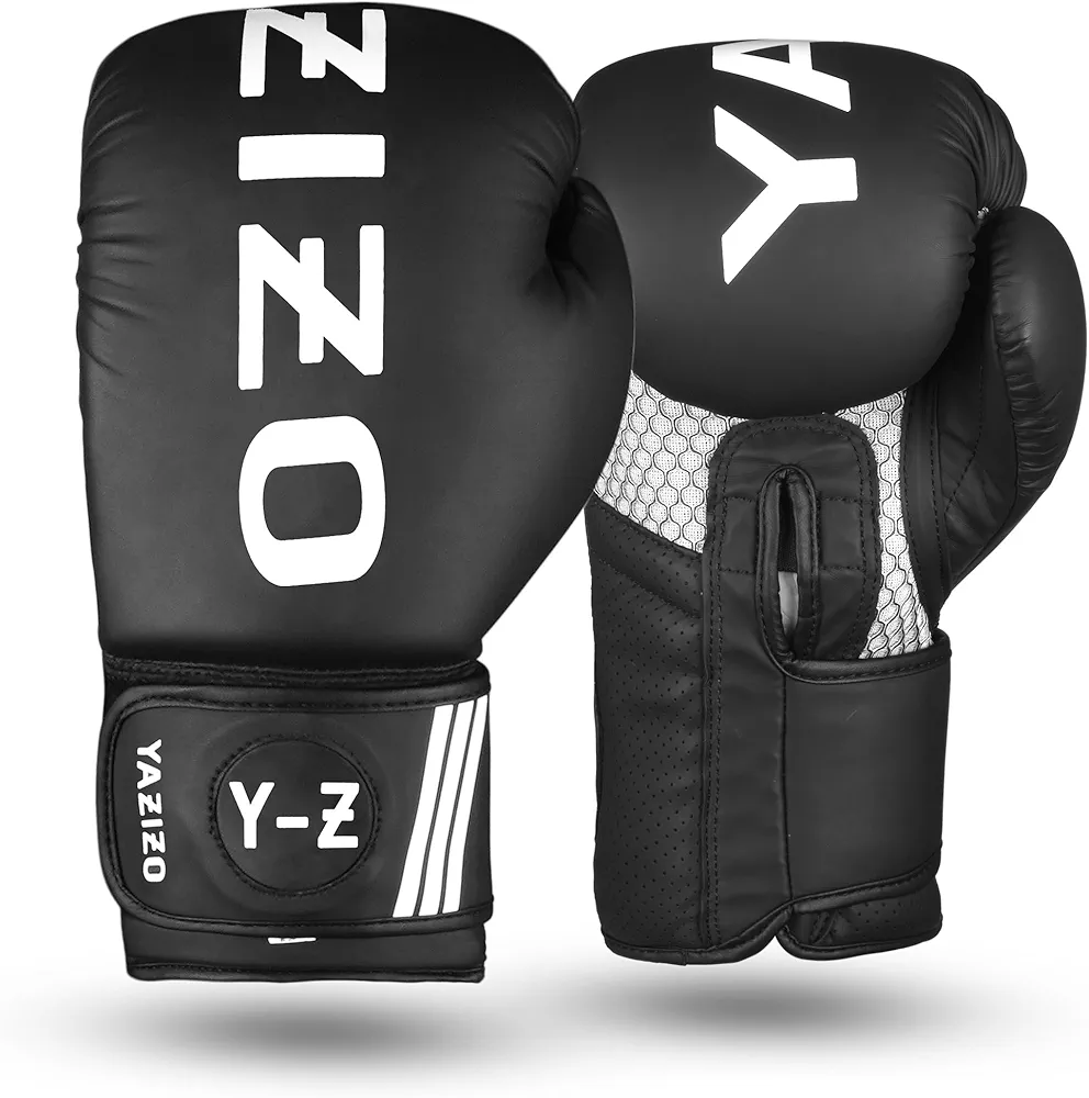 Boxing Gloves Sparring and Muay Thai Matte Faux Leather, Curved Mitts Hook & Jab Target Hand Set Boxing Pads for Punching Heavy Bags Fighting Sparring Kickboxing Gloves