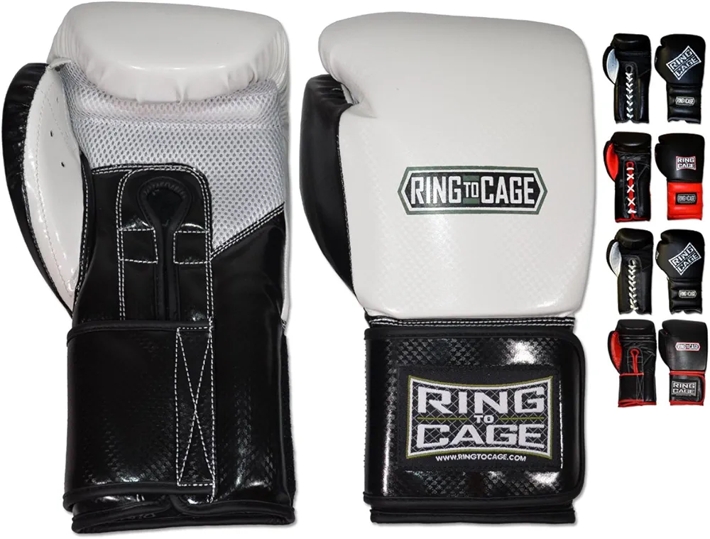Mexican-Style GelTech Training Gloves with Mesh-Palm - Hook&Loop or Lace-up