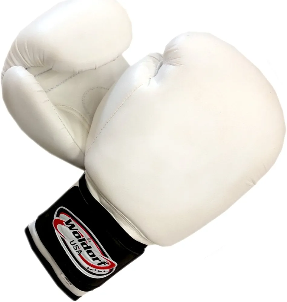 Boxing Bag Gloves in Vinyl 4oz White Muay Thai Training, Fighting, Sparring, Kickboxing Gloves, Boxing Mitts for Punch Hard, Speed Ball Punching
