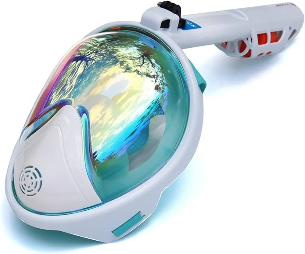 Goggles Dive Mask Snorkeling Mask Diving Masks Underwater 180 Degree Wide View Full Face Diving Mask Snorkel Set Snorkel Mask for Adults and Kids Masks