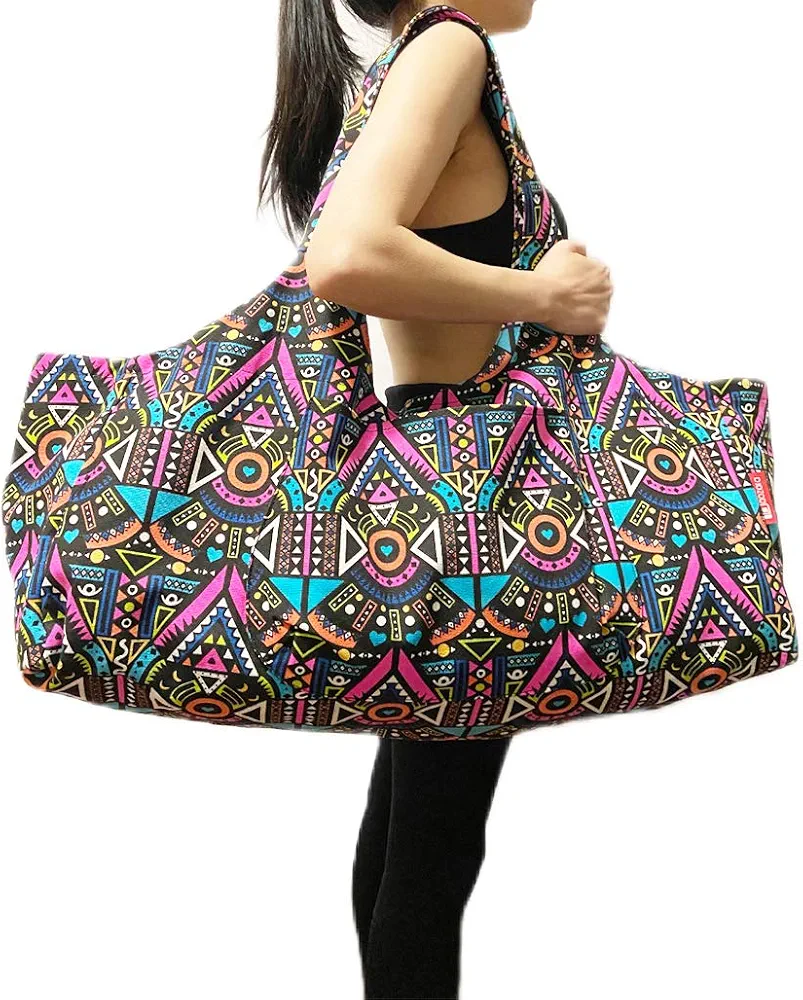 Aozora Yoga Mat Bag Large Yoga Mat Tote Sling Carrier with Pockets Fits Mats with Multi-Functional Storage Pockets Light and Durable