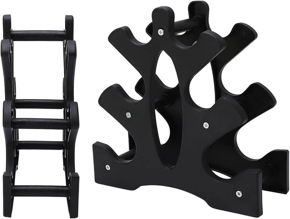 Dumbbell Rack Weight, Pp 3 Tier 20Kg Bearing Easy Stand Holder Assembly For Home Gym