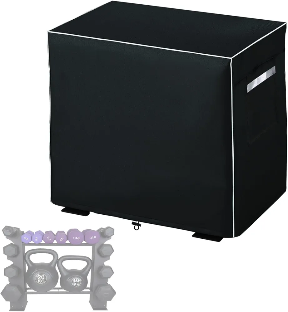 Dumbbell Rack Cover, Dumbbell Rack Dust Cover，35.5 inches * 15.7 inches * 21.6 inches， for Indoor Outdoor Compact Dumbbell Racks (Covers Only)