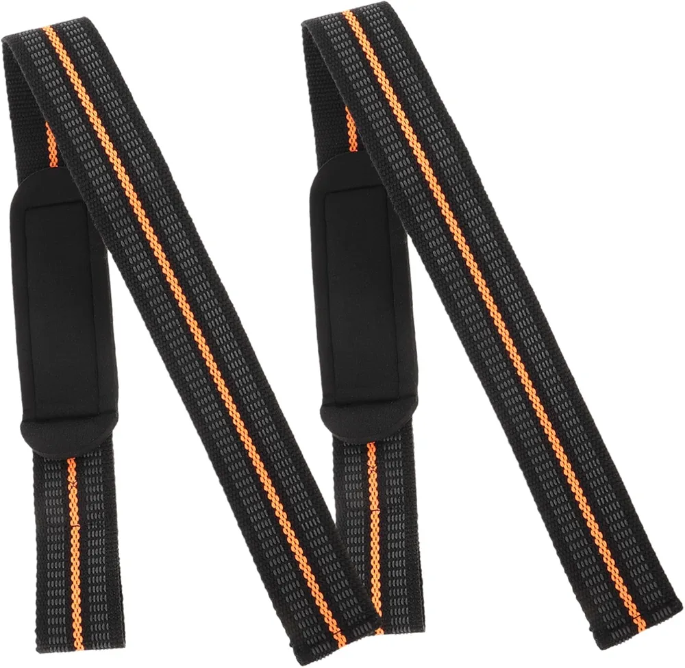 2pcs Weight Lifting Straps Lifting Straps Polyester Wrist Wraps for Weightlifting Gym Lifting Straps Black