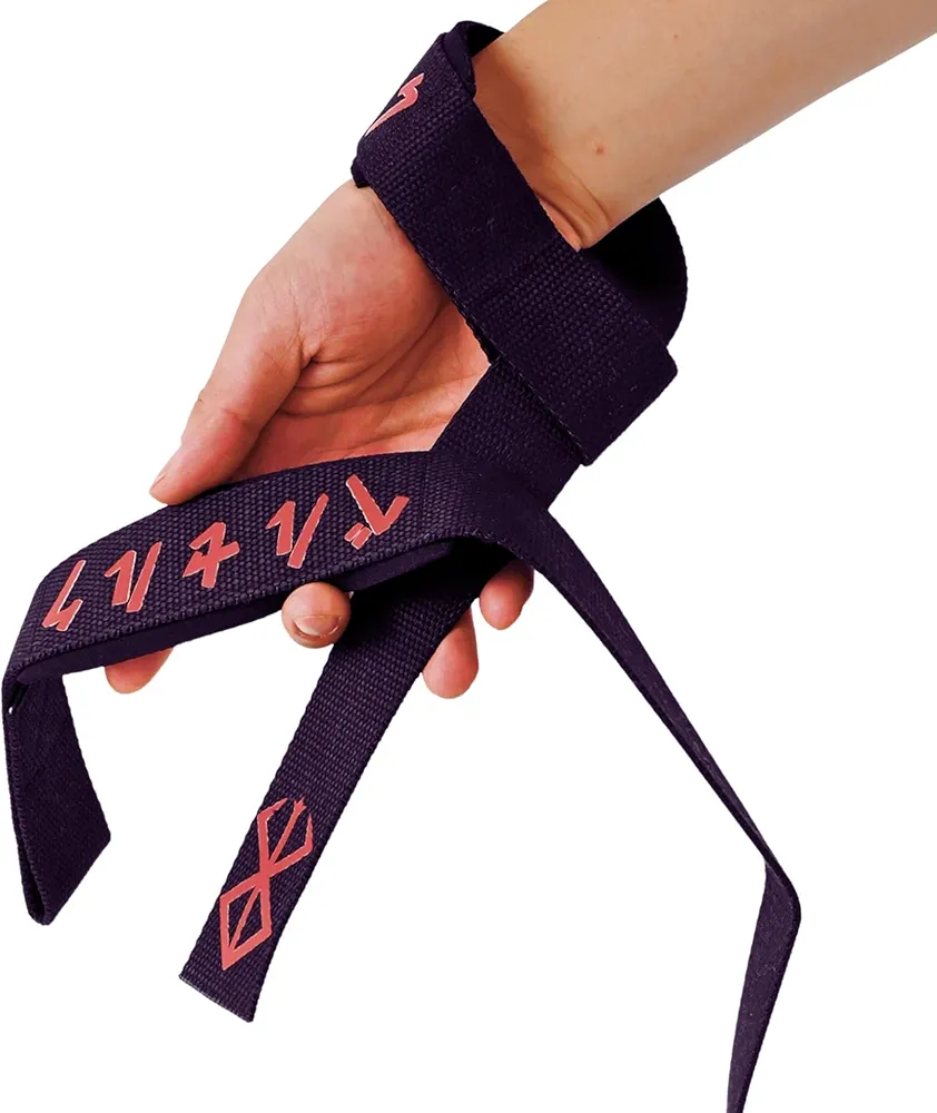Berserk Anime Lifting Straps - 1 Pair Of Deadlift Straps, Perfect for Strength Athletes, Powerlifters and Crossfit who love Berserk Anime, Black
