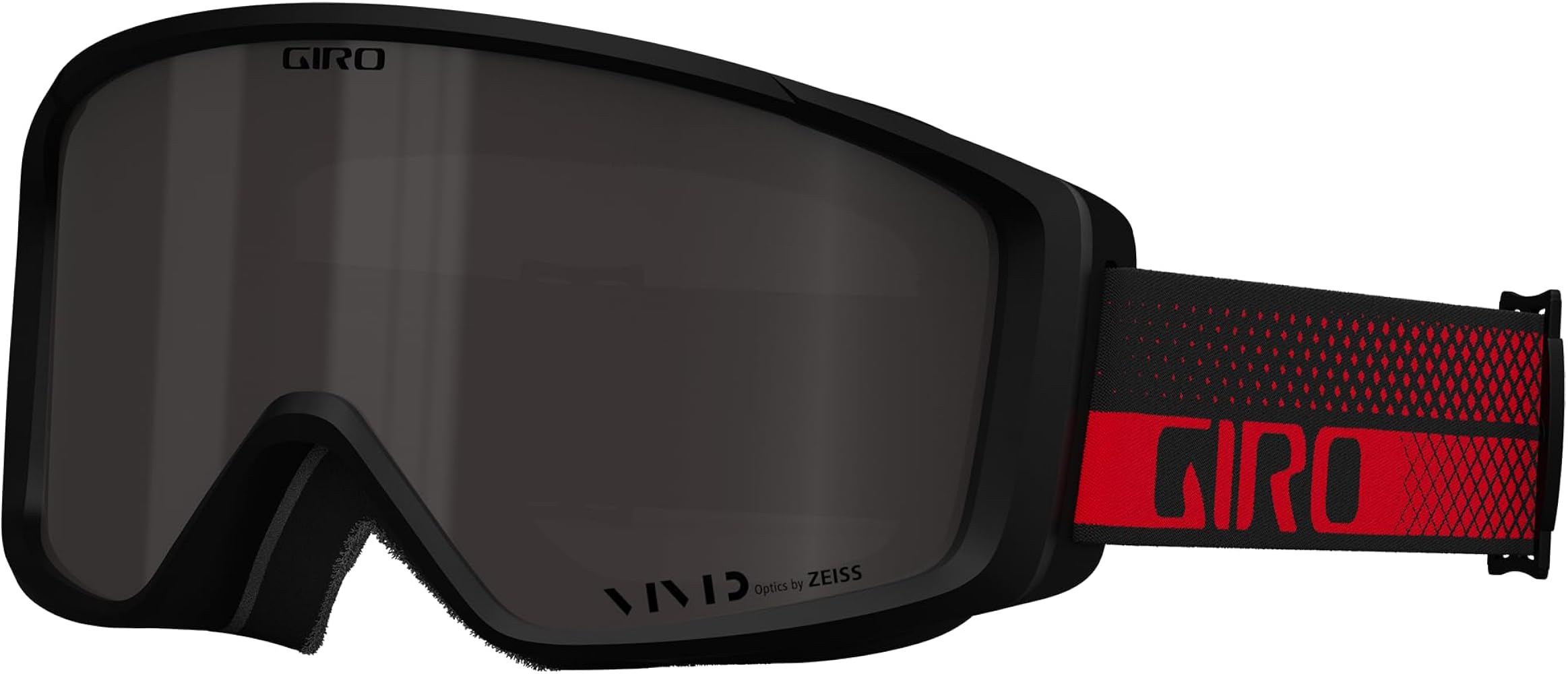 Giro Index 2.0 OTG Ski Goggles - Snowboard Goggles for Men, Women & Youth - Red Flow Strap with VIVID Smoke Lens