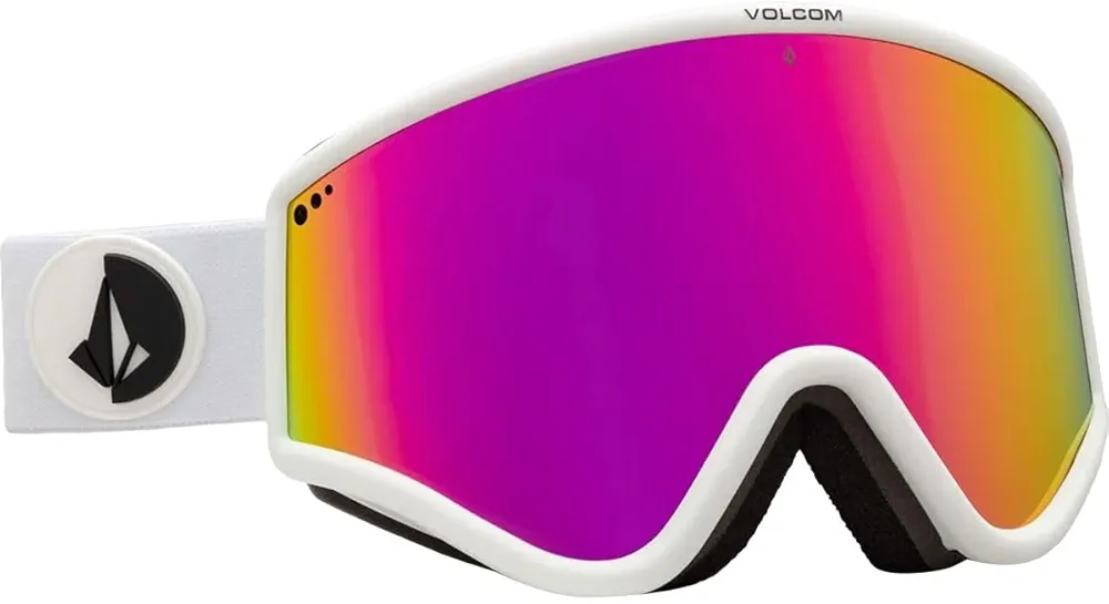 Volcom Yae Snowboard Goggles - Matte White/Pink Chrome