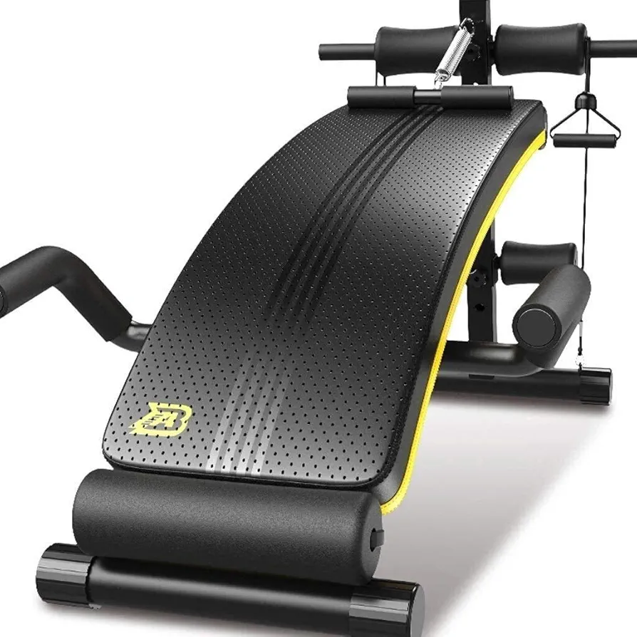 Weight Bench Adjustable, Press Exercise Gym Bench Sit Up Incline Abs Benchs Flat Bench, for Bench Press, Sit-ups, Leg Lifts, Full Body Fitness,Black