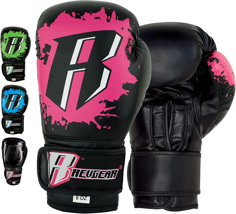 Revgear Kids Combat Series Boxing Glove | Designed to Fit Kids Hands | Perfect for MMA, Martials Arts, Krav MAGA