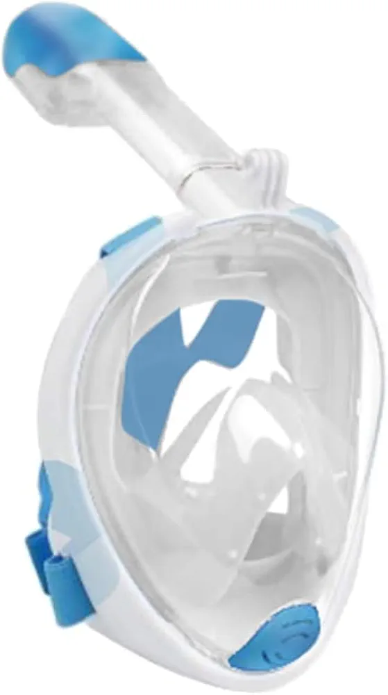 Snorkel Full Face Mask with Camera Mount Small/Medium Extra Long Snorkel 6th Generation Vyu360