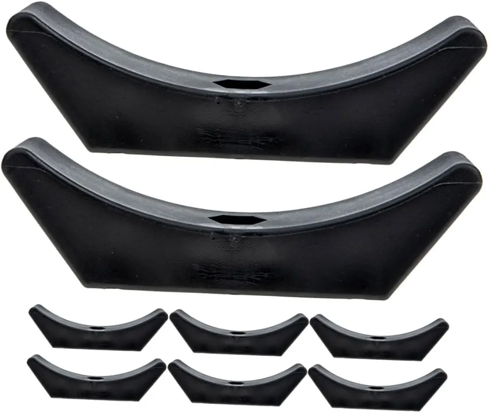 8pcs Dumbbell Rack Dumbbell Display Stand Weight Holder Dumbbell Floor Pad Dumbbell Cradles Barbell Rack Stand Dumbbell Storage Rack Dumbbell Saddle Hand Weight Rack Black Pp