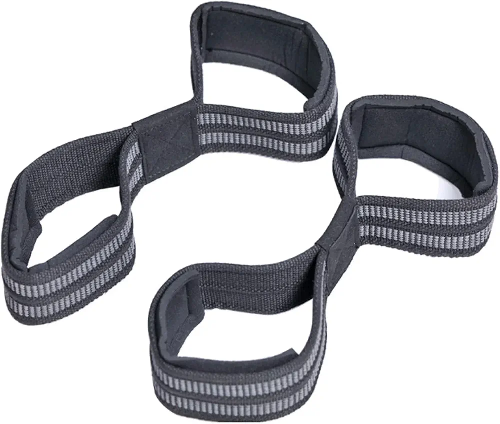 Gym Weightlifting Wrist Strap Lifting Strap Padded Fitness Deadlift Wrist Support Strap 8 Shaped Weight Lifting Strap