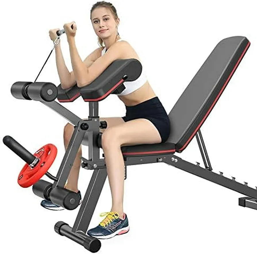 Abdominal Boards, Household Sit-Ups Fitness Equipment Multifunctional Fitness Chair Leg Trainer Bench Dumbbell Bench