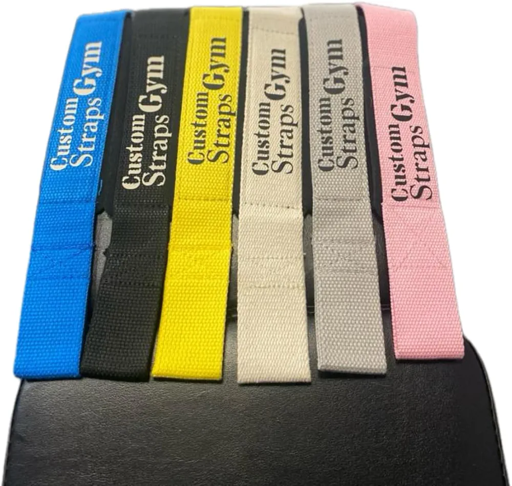 Pink Gym lifting straps - print your name padded weight lifting straps (both personalised)
