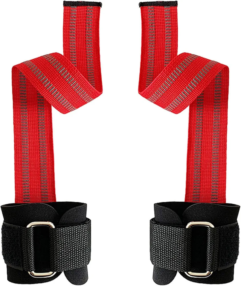 Nonslip Gym Fitness Lifting Strap Weightlifting Wrist Straps Strength Training Wrist Support Sports Grip Band Easy Use Weight Lifting Wrist Straps for Comfortable Wear Workout Equipment Supportive