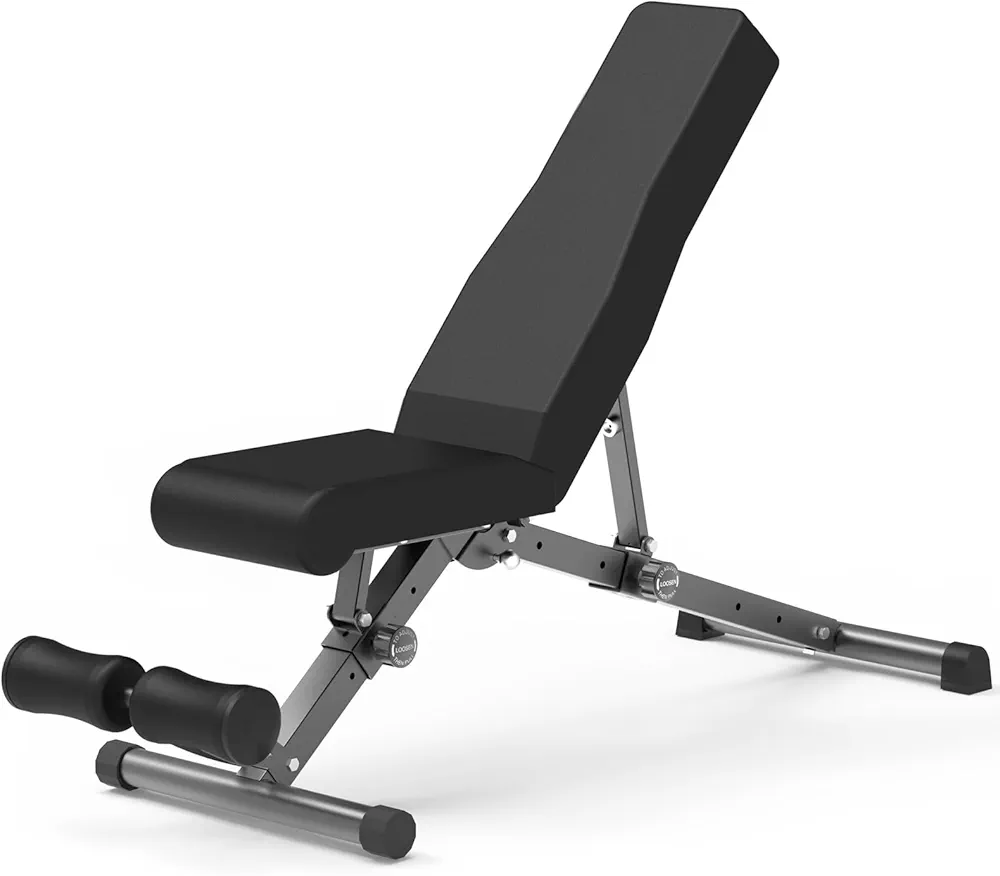5-in-1 Weight Bench, Adjustable Foldable for Bench Press, Strength Training, 800LBS Weight Capacity Exercise Bench for Garage and Home Gym Workouts, Weight Lifting