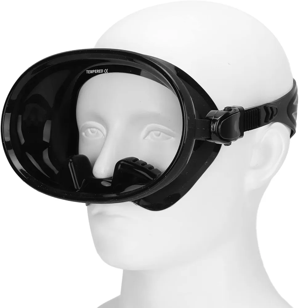 Snorkeling Gear, Panoramic HD Swimming Mask, Anti Fog Aqualung Diving Goggles, Toughened Glass Adult Teen Goggles with Nose Clip for Diving, Snorkeling, Swimming