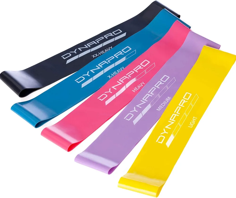 DYNAPRO Resistance Bands- Mini Precision Loop Exercise Bands with 2 Size Options, Perfect for Any Home Fitness Training Program