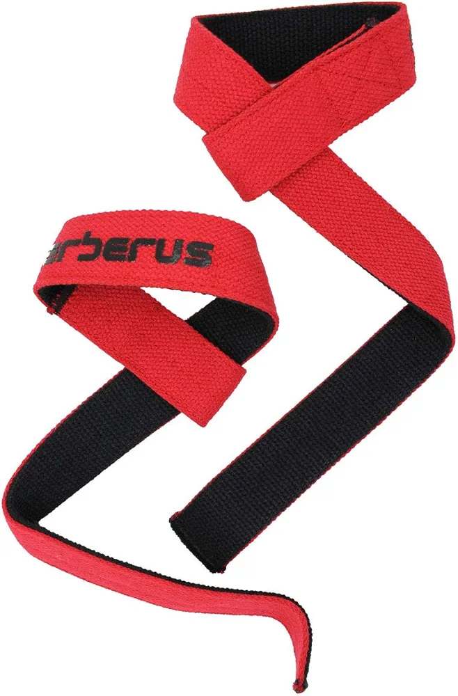CERBERUS Strength Dual-Ply Lifting Straps - Weightlifting, Bodybuilding, Powerlifting, Strength Training, Deadlifts - 27.5" Long Cotton