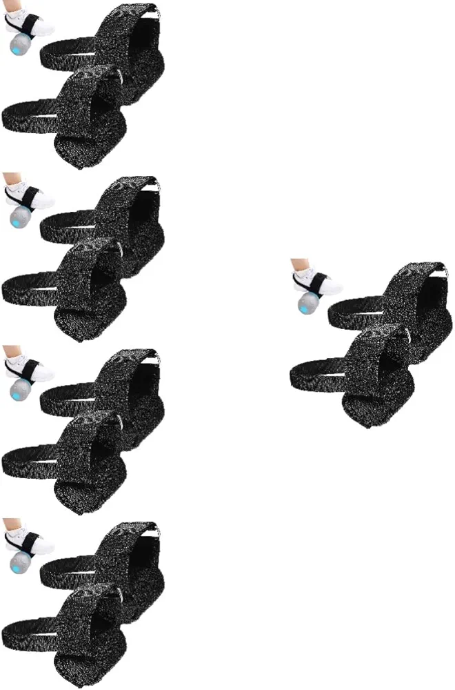 BESPORTBLE 5 Pairs Ankle Dumbbell Weight Belt Dumbbell Feet Strap Dumbbell Ankle Strap Home Gym Equipment Feet Dumbbell Attachment Foot Weights Ankle Straps for Weight Lifting Black Ribbon
