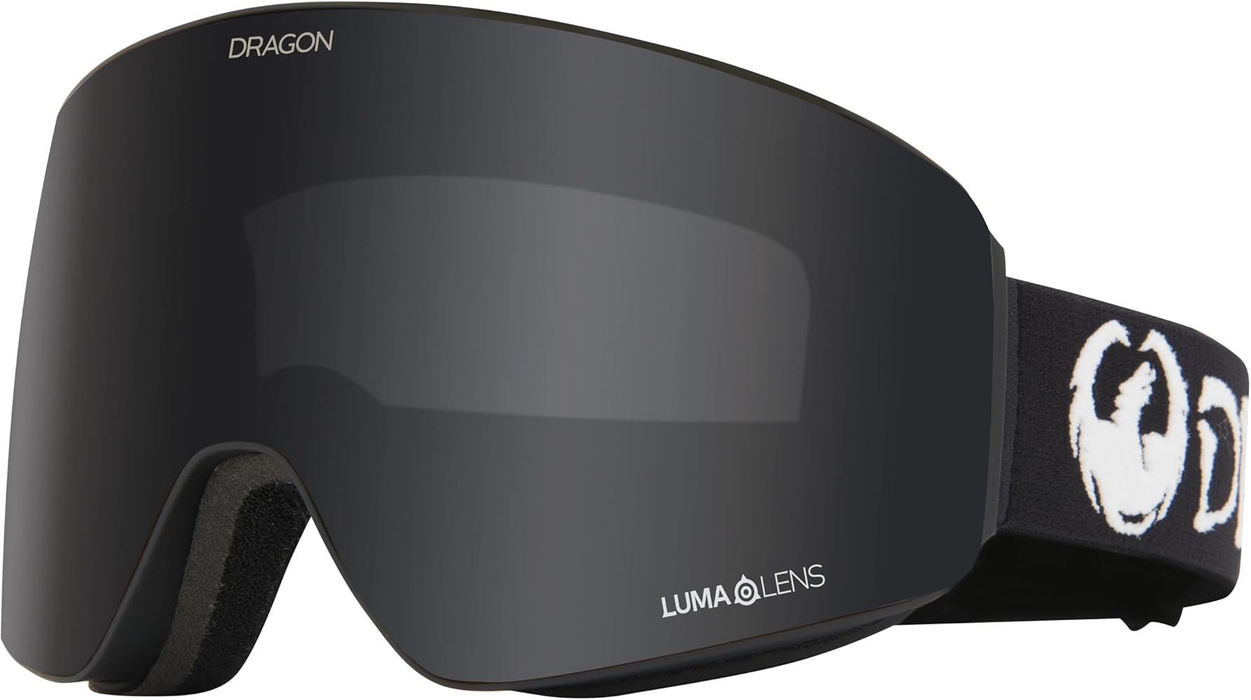Dragon PXV Snow Sport Goggle - Classic Black Frame | Lumalens Dark Smoke Lens