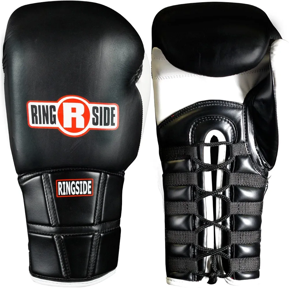 Ringside IMF Pro Fight Gloves, Black, 8-Ounce