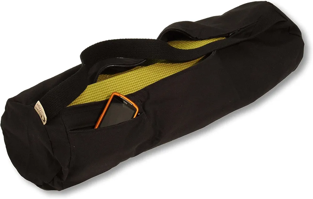 Bean Products Yoga Mat Bags from A Multitude of Cotton Colors - 2 Sizes - Choose Large for Standard Mats or Extra Large for Oversize or more room for accessories