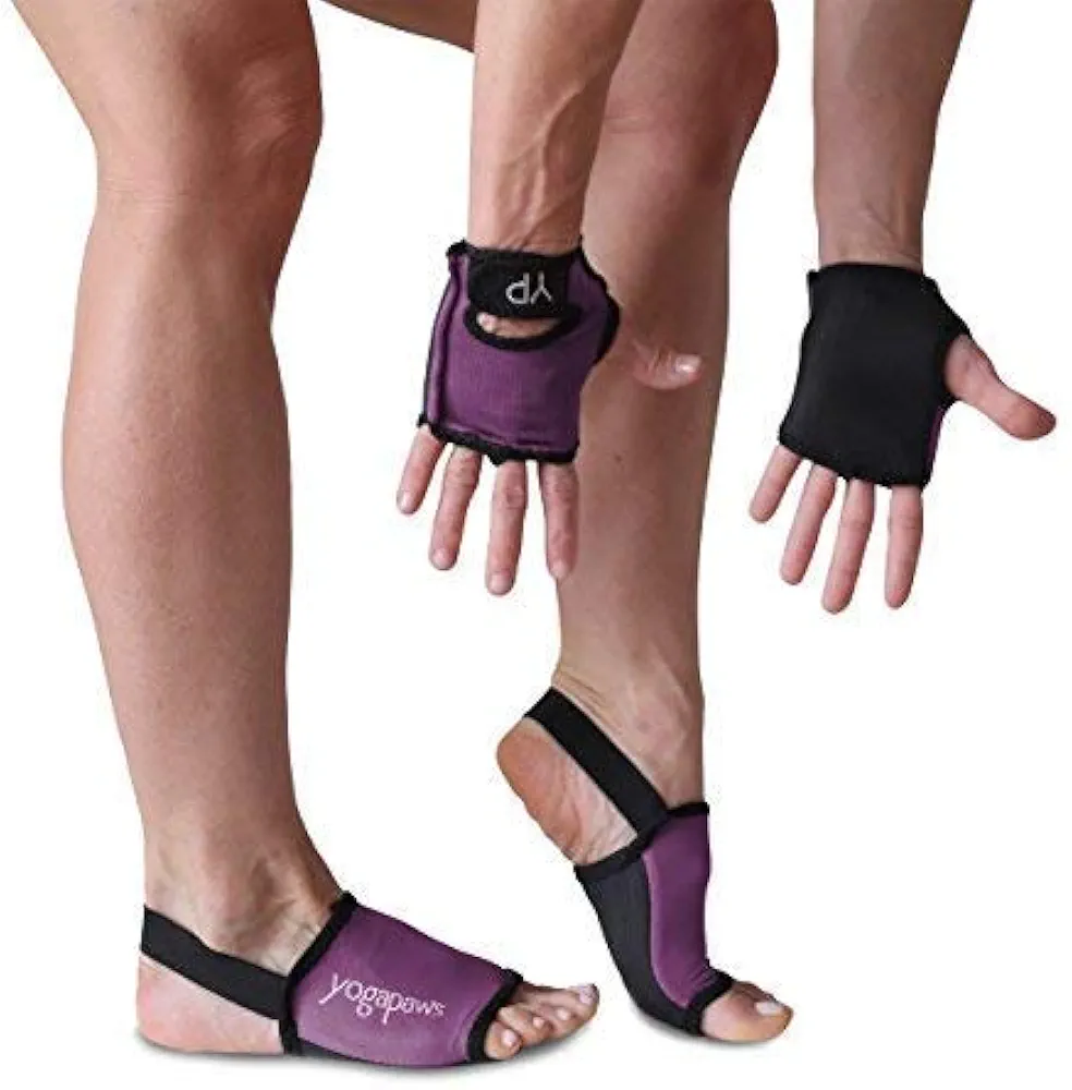 YogaPaws SkinThin Non Slip Yoga Gloves and Yoga Socks for Women & Men for Hot Yoga, Crossfit, Cycling, for Sweaty Hands Feet