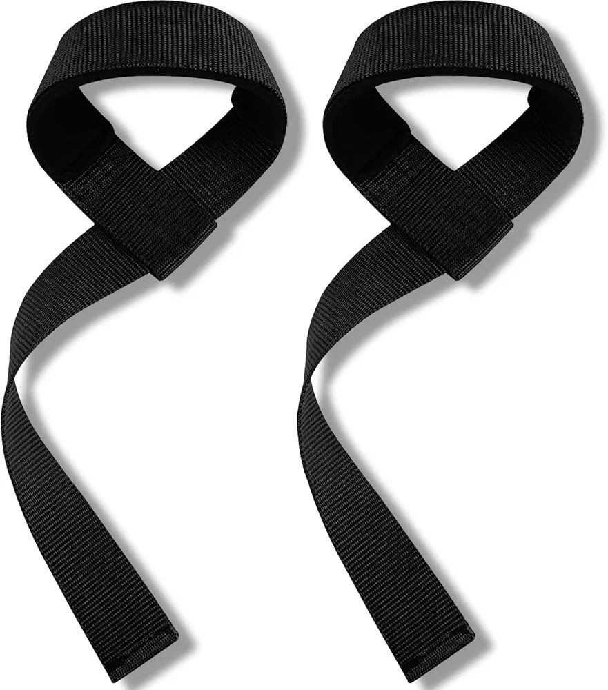 Wrist Straps for Weightlifting,2 Pcs Lifting Straps for Strength Training Powerlifting Crossfit (Black)