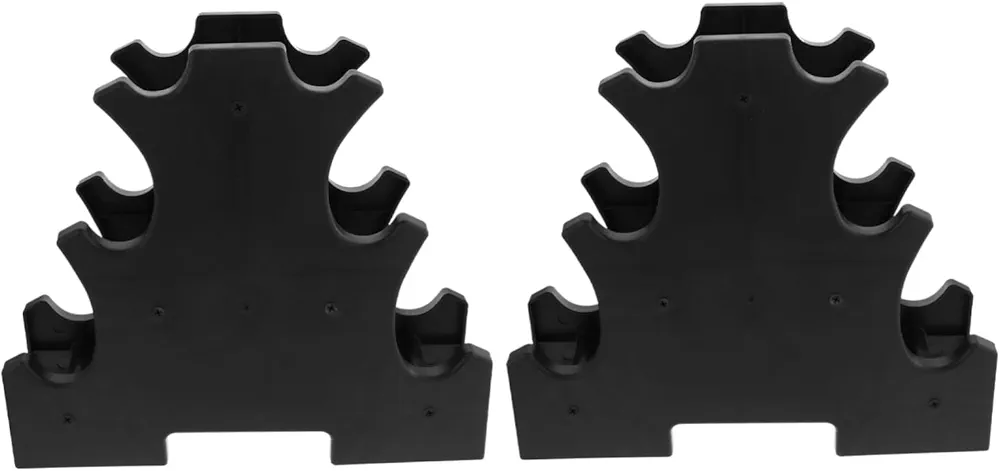 2pcs Dumbbell Rack Plastic Dumbbell Holder Sturdy Dumbbell Bracket Dumbbell Storage Rack Dumbbell Storage Holder Storage Rack for Dumbbell Plastic Weight Rack Dumbbell Weights Rack