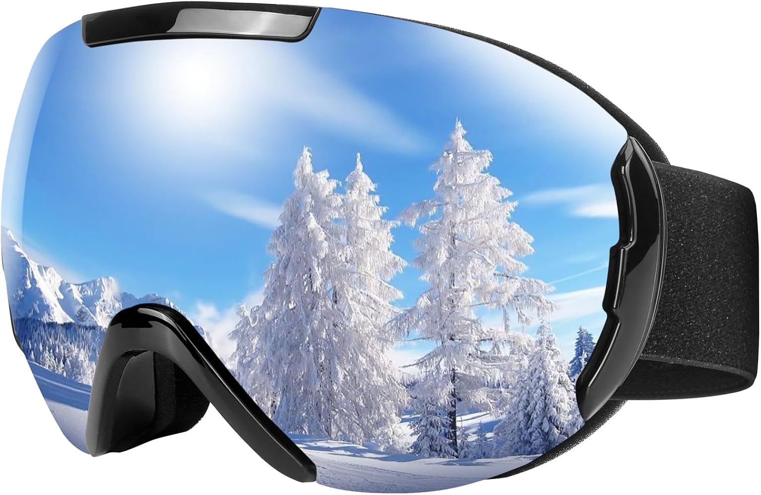 Snowboard Goggles for Men Women OTG Ski Goggles Anti Fog UV Protection Snow Sport Glasses
