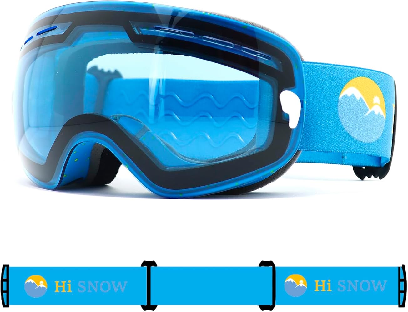 Anti-Fog Snowboard or Ski Goggles for Kids (Ages 5-14), Ultra UV Protection