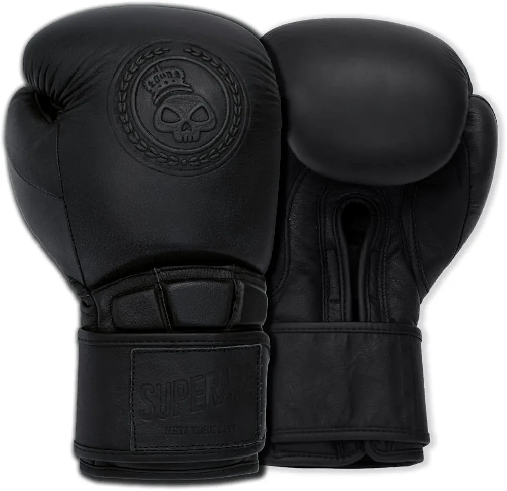 Superare One Series Boxing Gloves - Stand-Up Training Fight Gloves, Premium Leather Gloves for Men & Women, Boxing Equipment and Gear for Training, Strap Closure
