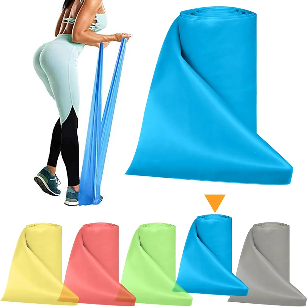 Resistance Bands Bulk Rolls for Working Out Women and Men, 8 Yard Physical Therapy Bands, Elastic and Exercise Bands for Rehab, Yoga, Pilates, Gym, Home Exercise