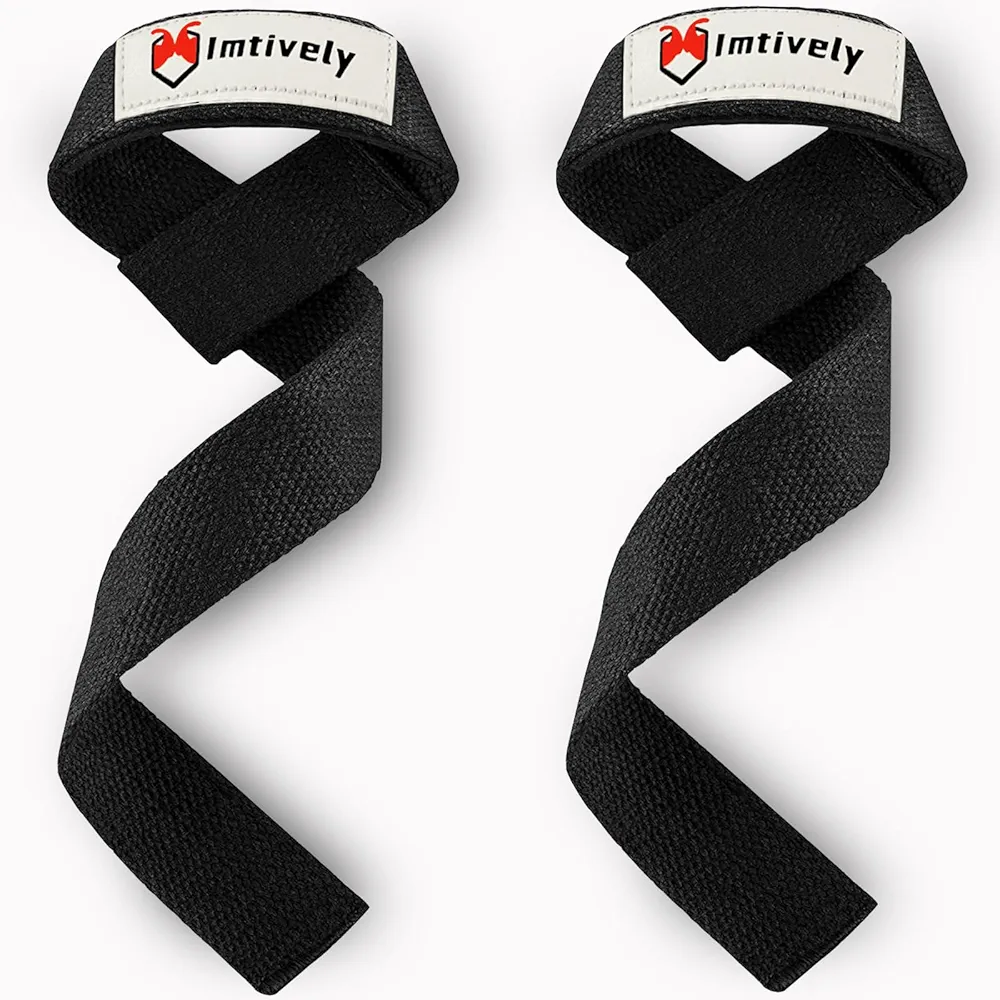 Lifting Straps, Wrist Straps for Weightlifting, Bodybuilding, Powerlifting, Deadlifts, Gym Straps for Workout,Strength Training,Padded Cotton Wrist Wraps/Wrist Straps (1 Pair)