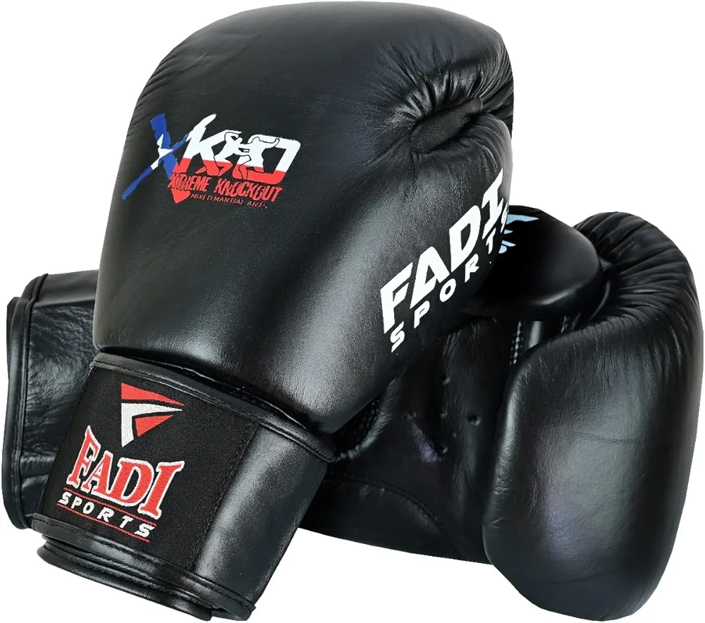 Extreme Knockout Unisex Pro Boxing Gloves - Genuine Cowhide Leather | Optimal for Boxing, MMA, Muay Thai, Kickboxing, Martial Arts Training Sparring Heavy Bag and Mitt Work