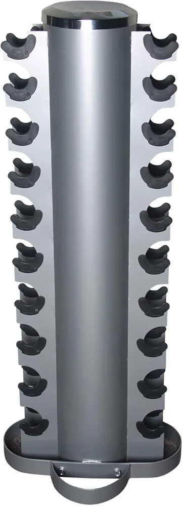 Fitness First 10 Pair Dumbbells Storage Rack silver