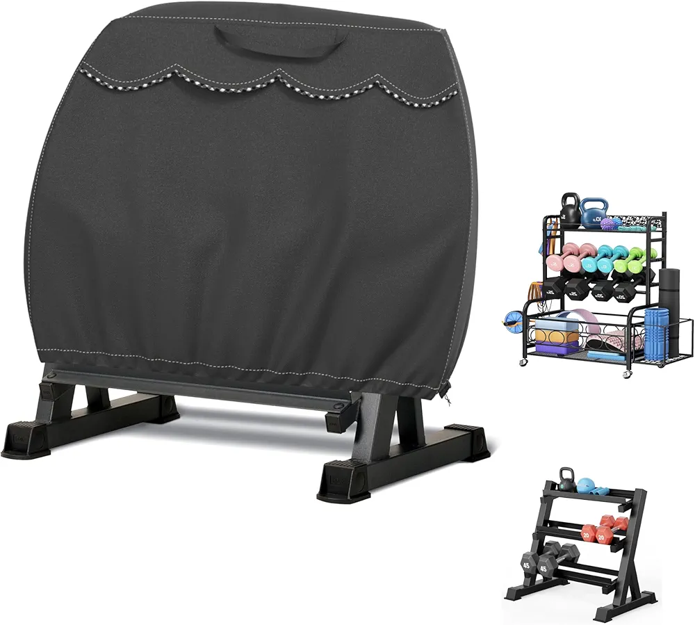 Dumbbell Rack Dust Cover, Dumbbell Weight Rack Cover, A-Frame Dumbbell Rack Cover, Designed Specifically for Home Gym Dumbbell Set Brackets - Waterproof and Dustproof Cover