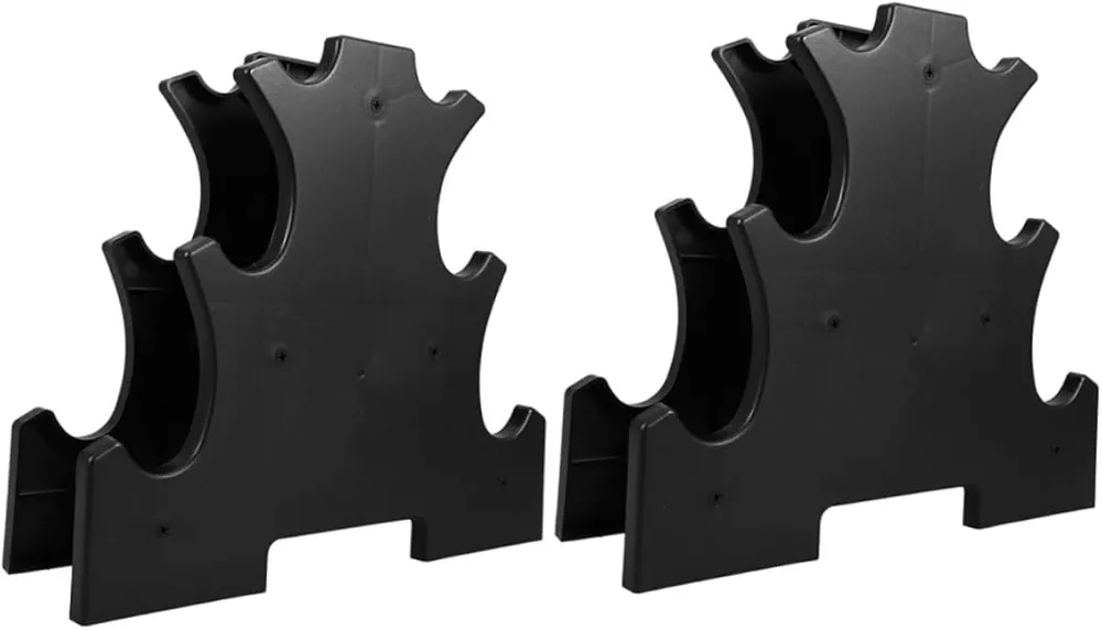 BESPORTBLE 2pcs Dumbbell Storage Rack Weight Rack for Dumbbell Weight Stand Dumbbell Cradles Barbell Rack Stand Dumbbell Holder Dumbbells Weight Rack Dumbbell Saddle Rest Pp Black